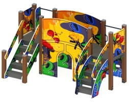 Детская игровая площадка Карапуз Граффити ДИК 1.001.01-03 Н=900, фото 2