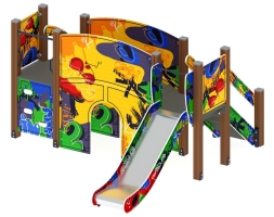 Детская игровая площадка Карапуз Граффити ДИК 1.001.01-03 Н=900, фото 1