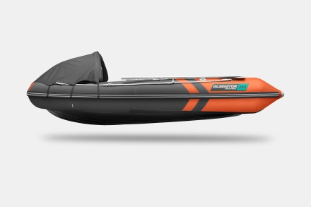 GLADIATOR E 350 PRO AIR Оранжево-темносерый моторная лодка ПВХ, фото 3