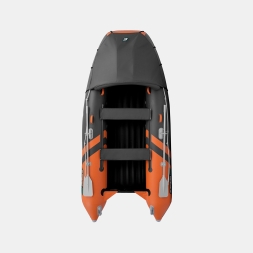 GLADIATOR E 350 PRO AIR Оранжево-темносерый моторная лодка ПВХ, фото 6