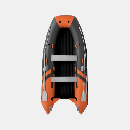 GLADIATOR E 350 PRO AIR Оранжево-темносерый моторная лодка ПВХ, фото 5