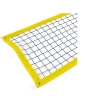 Изображение товара Сетка для пляжного волейбола, Д - 2,8мм, черная,обшита тентом желтого цвета с 4-х сторон, с тросом