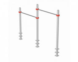 Перекладины стационарные разноуровневые с упором для ног YSK-8.1286, фото 2