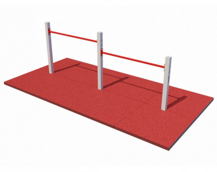 Перекладины стационарные разноуровневые с упором для ног YSK-8.1286, фото 1