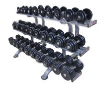 Обрезиненный гантельный ряд «ProfiGym» от 6 до 41 кг (15 пар) ГП-024 