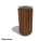Урна уличная Тубус (Палисандр / Дуб)