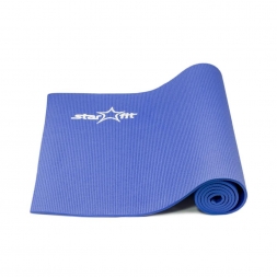 Коврик для йоги FM-101 PVC 173x61x0,6 см, темно-синий, фото 3