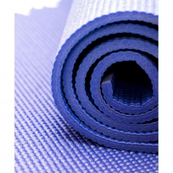 Коврик для йоги FM-101 PVC 173x61x0,6 см, темно-синий, фото 4