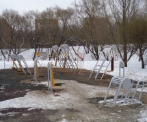 А-0107 Подтягивание уличный тренажер