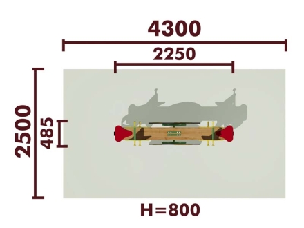 Качели-балансир Звездочка 04103 для детской площадки, фото 2