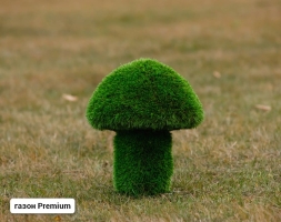 Топиари Гриб белый, размер S - газон Premium, фото 1