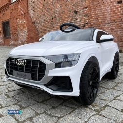 Электромобиль Audi Q8 BBH-1187 белый, фото 7