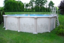 Сборный бассейн Гибралтар 10х5,5х1,35м. (комплект)