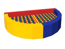 Сухой бассейн с шариками «Ломтик»