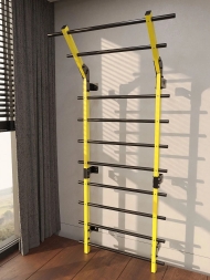 Профессиональная шведская стенка с турником Domsen Fitness Ds57 YELLOW, фото 1 Профессиональная шведская стенка с турником Domsen Fitness Ds57 YELLOW, фото 1