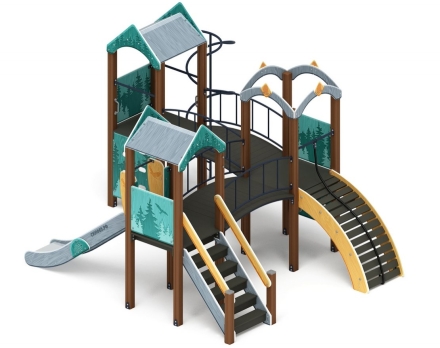 Детская игровая площадка Городок (Тайга) горка Н 1200 ДИК 2.01.3.03-03, фото 2