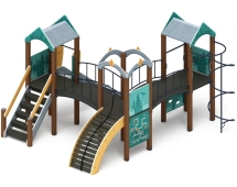 Детская игровая площадка Городок (Тайга) горка Н 1200 ДИК 2.01.3.03-03