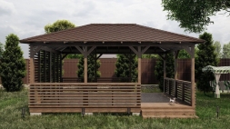 Прямоугольная беседка ТАМПЕРЕ, фото 3