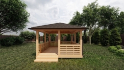 Квадратная беседка ЗАРЯНКА, фото 2