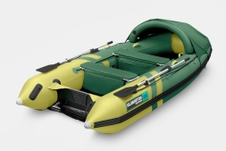 GLADIATOR E 350 PRO AIR Зелено-оливковый моторная лодка ПВХ, фото 2
