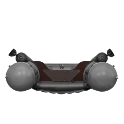 Моторная лодка ПВХ Фрегат 430 Air F (НДНД) с фальшбортом Серый, фото 4