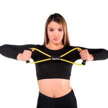 Эспандер трубчатый PROFI-FIT, восьмерка, желтый, сопротивление слабое 3,5 кг