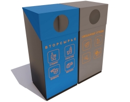 Урна «Мегаполис» для раздельного сбора мусора, фото 1