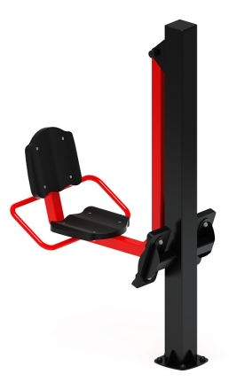 Жим ногами (красный) - Уличный тренажер - СТ 011-11, фото 4