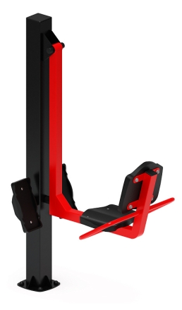 Жим ногами (красный) - Уличный тренажер - СТ 011-11, фото 3