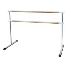 Станок хореографический напольный мобильный двухрядный 1,5 м (перекладина D-40 мм бук) мобильный Станок хореографический напольный мобильный двухрядный 1,5 м (перекладина D-40 мм бук) мобильный