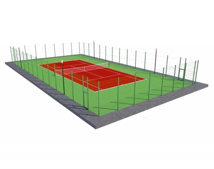 Теннисный корт (37х19, игровое поле 24х11), фото 1