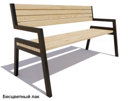 Скамейка уличная Дубна, Сосна 0,6 м, фото 1