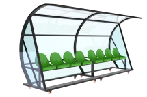 Скамейка для запасных игроков мобильная ОЛИМП СИТИ (на 8 мест)