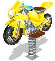 Качалка на пружине Байк У1 КЧ062 для детской площадки