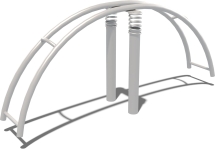 Качели дуговые на пружинах Радуга КЧ012.00 для детской площадки