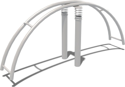 Качели дуговые на пружинах Радуга КЧ012.00 для детской площадки, фото 1