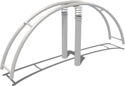 Качели дуговые на пружинах Радуга КЧ012.00 для детской площадки, фото 1