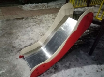 Скат из нержавеющей стали на высоту крепления 900 мм Скат из нержавеющей стали на высоту крепления 900 мм