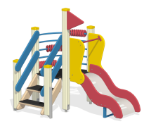 Детская горка Грация Малая ГР-21 H=600 для игровой площадки Детская горка Грация Малая ГР-21 H=600 для игровой площадки