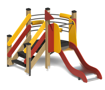 Детская горка Грация Малая ГР-21 H=600 для игровой площадки, фото 1