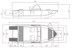 Алюминиевая лодка ALUTON 430DC, фото 9