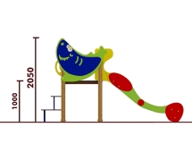 Горка Акула 08304 H=1000 для детской площадки Горка Акула 08304 H=1000 для детской площадки