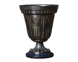 Чугунная урна Клён, фото 1 Чугунная урна Клён, фото 1