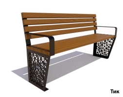 Парковая скамейка Сколково, Сосна 2,5 м, фото 3