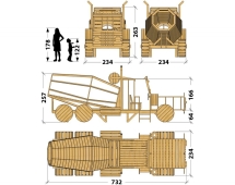 Игровой комплекс TORUDA WOOD Бетономешалка Павлуши