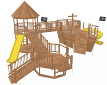Игровая площадка TORUDA WOOD Пиратский корабль 7