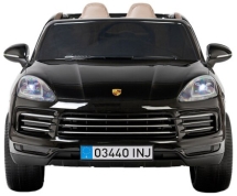 Детский электромобиль PORSCHE CAYENNE S 12V - JJ2128-BLACK-PAINT